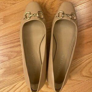 Anne Klein Nude Ballet Flats